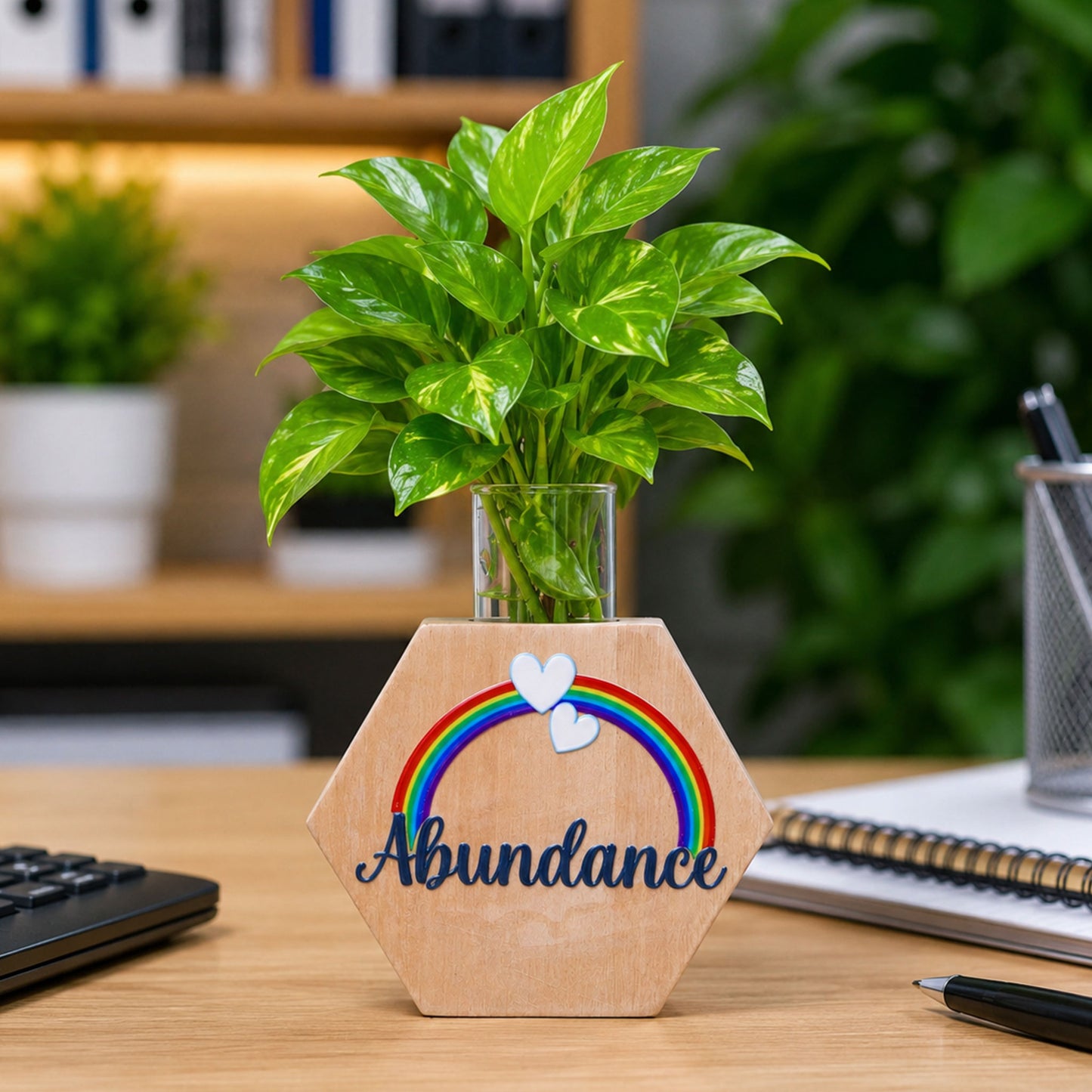 Abundance Desk Planter - Hexagon