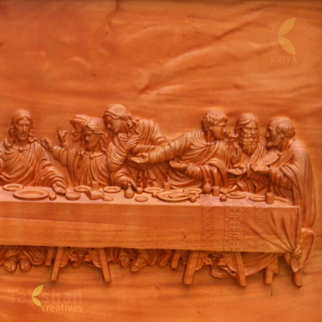 Last Supper Carving 22 x 12 inch