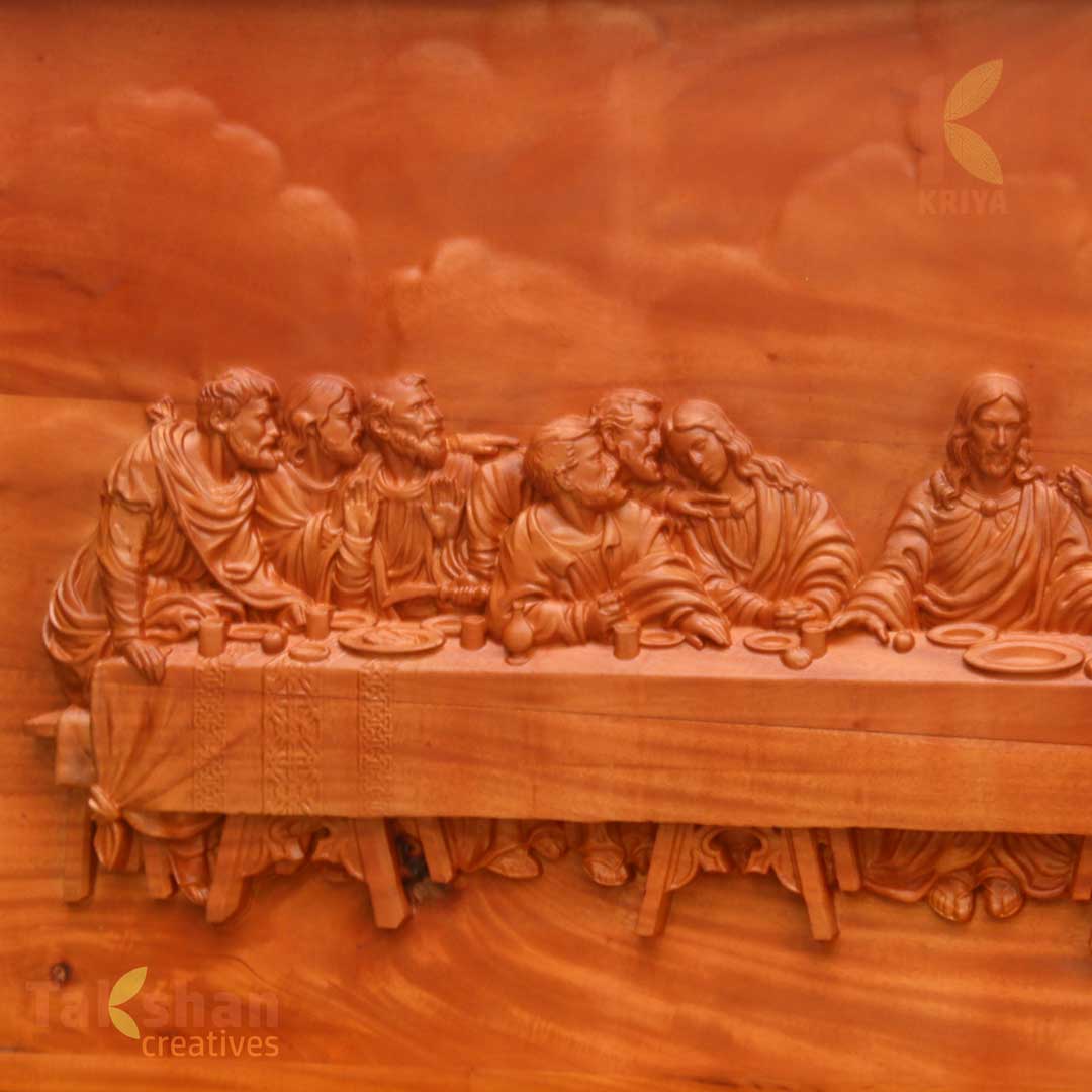 Last Supper Carving 22 x 12 inch