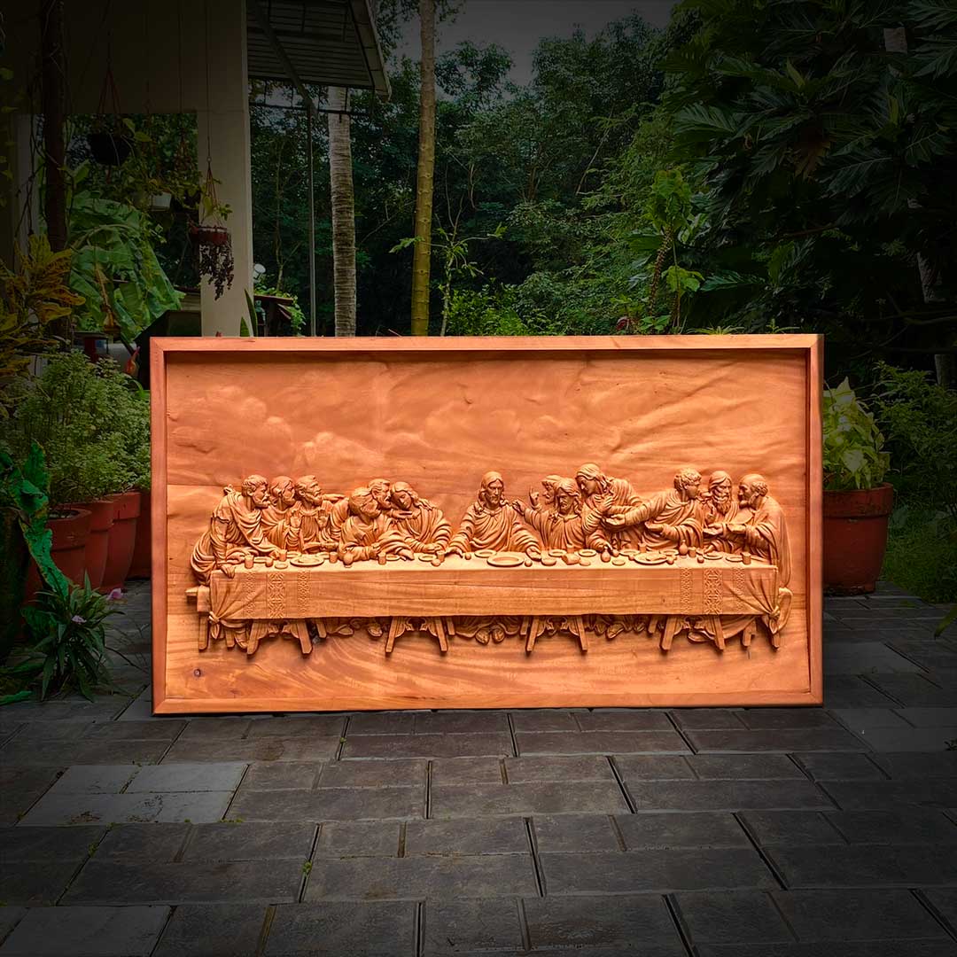 Last Supper Carving 22 x 12 inch