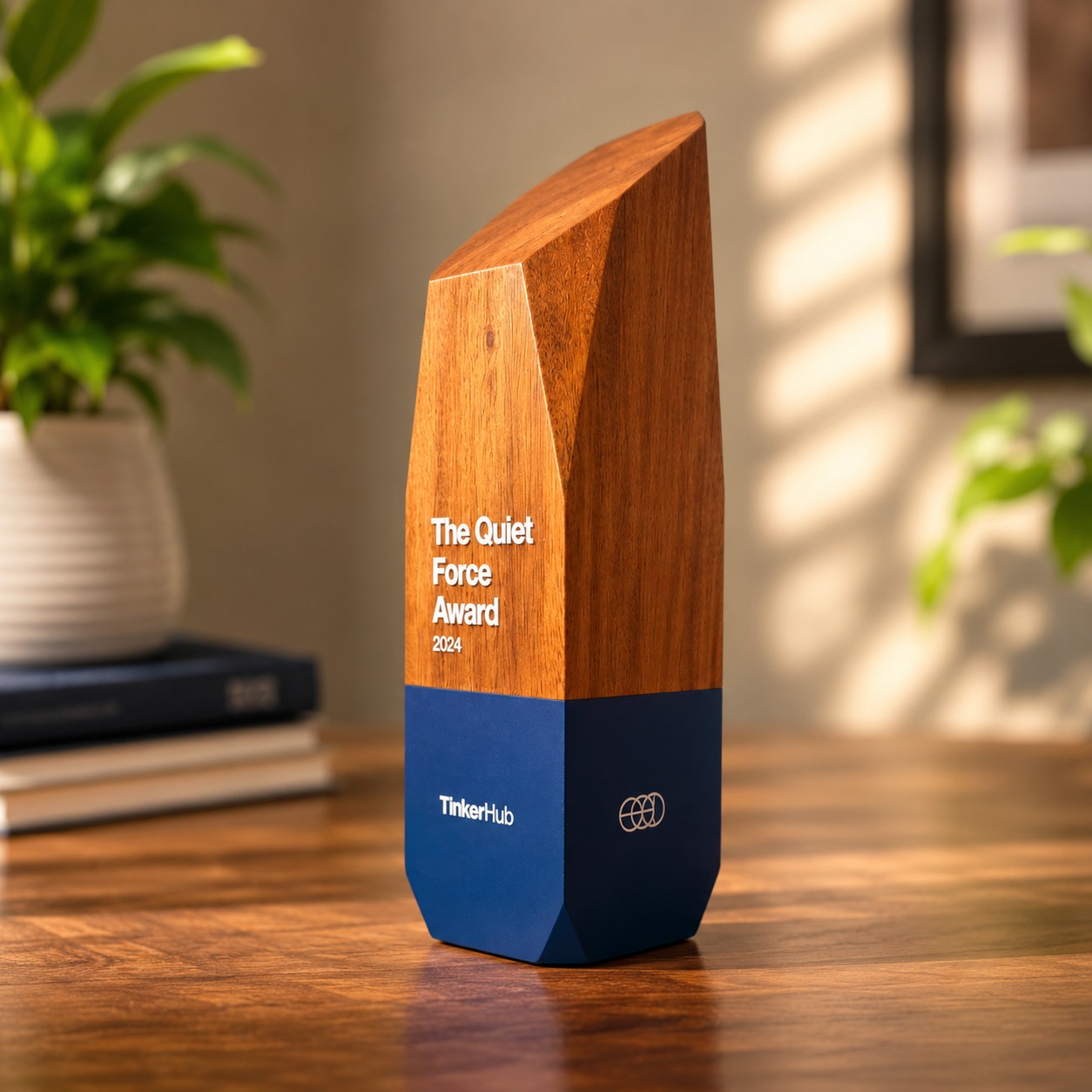 Wooden Pinnacle - Custom printed wooden memento