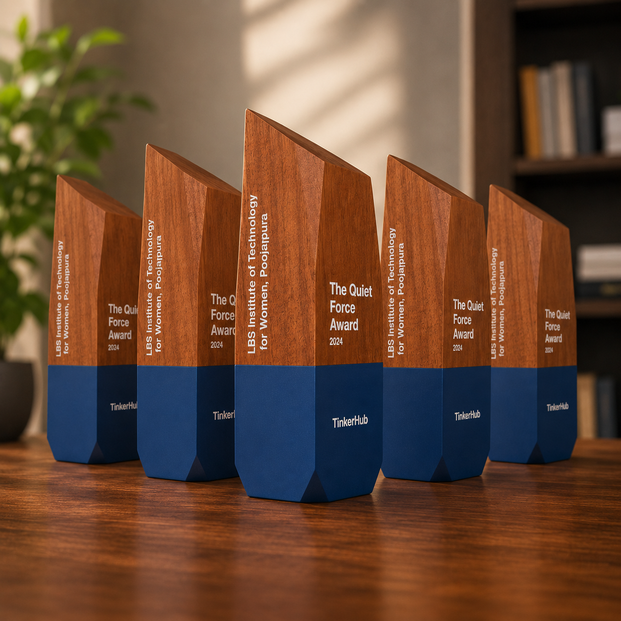 Wooden Pinnacle - Custom printed wooden memento