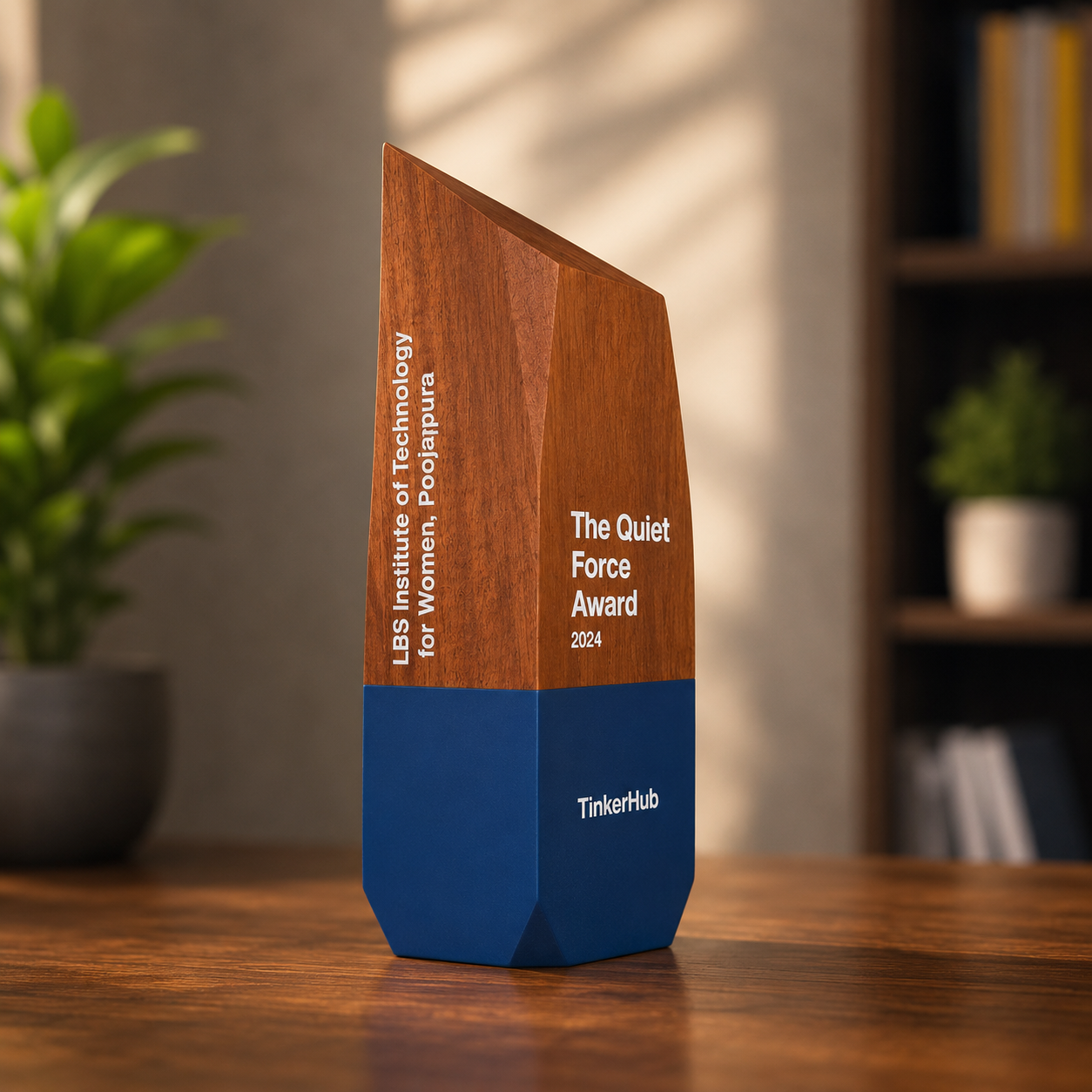 Wooden Pinnacle - Custom printed wooden memento
